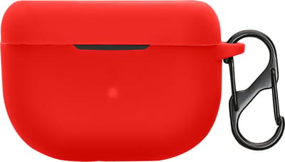 kwmobile cover voor oordopjes case - geschikt voor Jabra Elite 10 / E10 - Trendy beschermhoes draadloze oordopjes in rood
