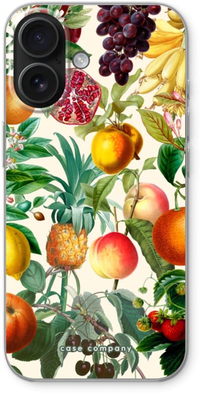 Case Company® - Hoesje geschikt voor iPhone 16 hoesje - Classic Flora - Soft Cover Telefoonhoesje - Bescherming aan alle Kanten en Schermrand
