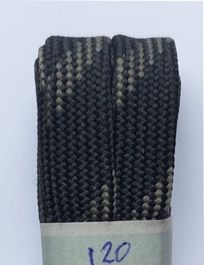 Gala Veter - Zwart/Grijs - Plat - Lengte 120 cm - Breedte 10 mm - Bergschoen - Wandelschoen - Schoenveter