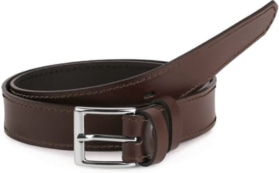 Ladeheid Kinderriem – Riem - Jongens - Broekriem - Verstelbaar - Leer – Bruin-2 – 80 cm LA-EL-KIDS