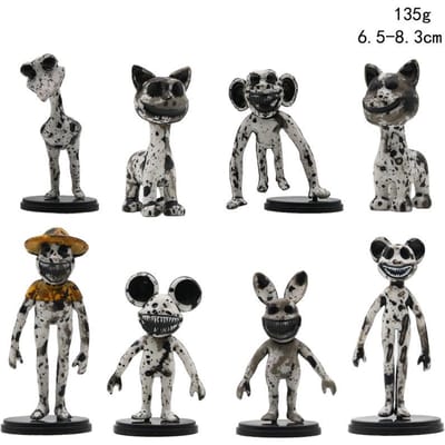 Nieuwe 8-delige set Zoonomaly Game Actiefiguren Speelgoed Set Horror Bewaker Kat Koala Monster PVC Model Anime Figuren Desktop Decor Speelgoed