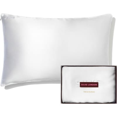 SILKE Silk Pillowcase - Queen - White