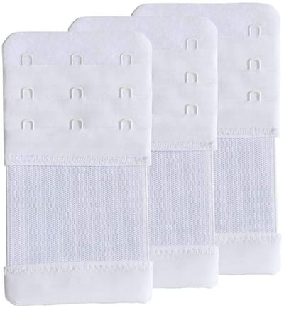 Dailygoods - Dames beha Extenders - Beha verlengband - Elastisch nylon - 3 haak - Verhoog je comfort - Geschikt voor elke beha - Zwart