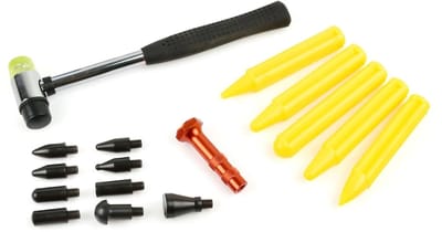 GEKO PDR gereedschapset - deukverwijdering - krasvrij - 5 nylon hamers - 9 verwisselbare tips