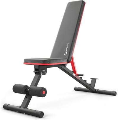 Multifunctionele Opvouwbare Fitnessbank met 6 Verstelbare Rugstanden - Duurzame Halterbank Voor Thuis - Maximaal 160 kg - Ideaal Voor Krachttraining