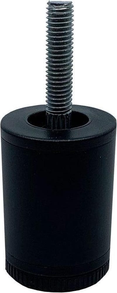 FLE - Stalen meubelpoot zwart rond ø 4 cm en hoogte 6 cm (M10)