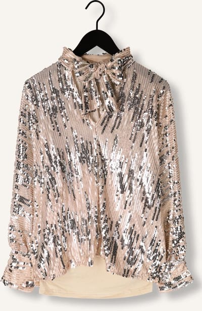 Amaya Amsterdam Glitter Blouse Blouses Dames - Zilver - Maat S
