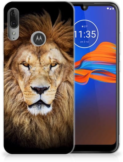 Motorola Moto E6 Plus TPU Hoesje Leeuw