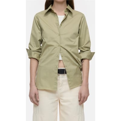 Closed Waisted Shirt Sage Tea Size: S | Long-Sleeved Tops Outlet | Dames | Beige