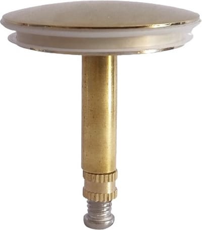 RVS Badkuip Afvoerplug badkamer - Badkuipstop met afdichting – verstelbare Gootsteenstop universele Afvoerplug - 43 mm Goud