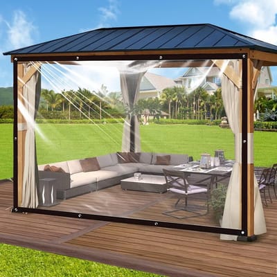 Waterdicht Dekzeil - Transparant Zeil - Buiten Bescherming - Met Oogjes - 2.5 x 3 Meter - Doorzichtig