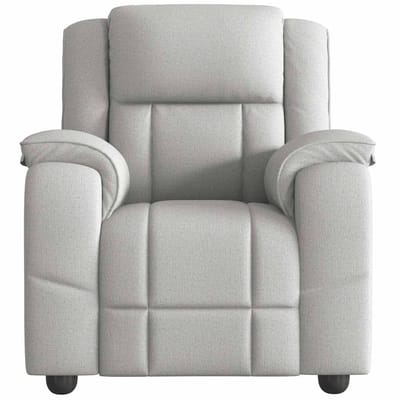 vidaXL - Fauteuil - verstelbaar - stof - wolk - grijs
