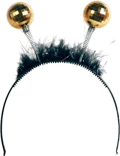 Folat - Tiara Zwart met discobal Goud