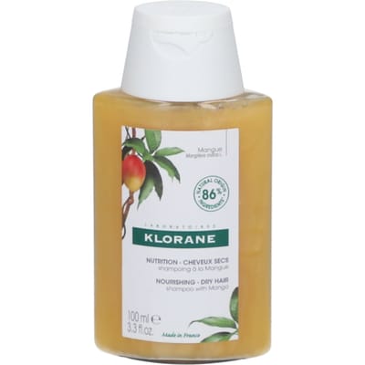 Klorane Mango Voedende Shampoo, Voedt & Geeft Glans, Droog Haar 100ml