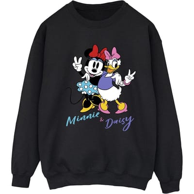 Disney Dames/Dames Minnie Mouse en Madeliefje Sweatshirt (Zwart)