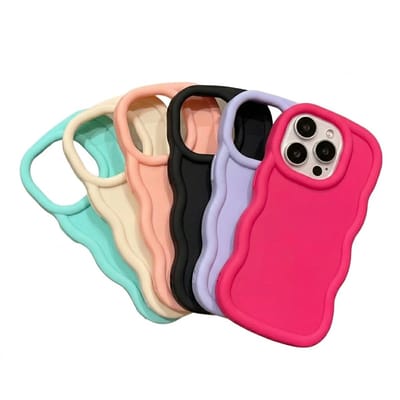 Meer kleurige siliconen telefoon hoesje set geschikt voor iPhone 16 Pro dames en meisjes – 6 stuks backcover met groot camera uitsparing, effen kleuren, flexibel ontwerp