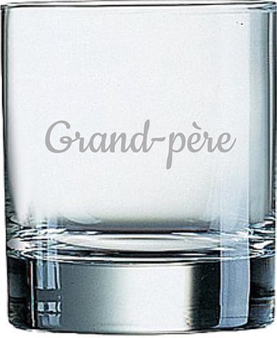Whiskeyglas gegraveerd - 20cl - Grand-père