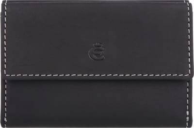 Esquire Dallas Portemonnee RFID-bescherming Leer 10 cm - Unisex - Horizontaal - schwarz