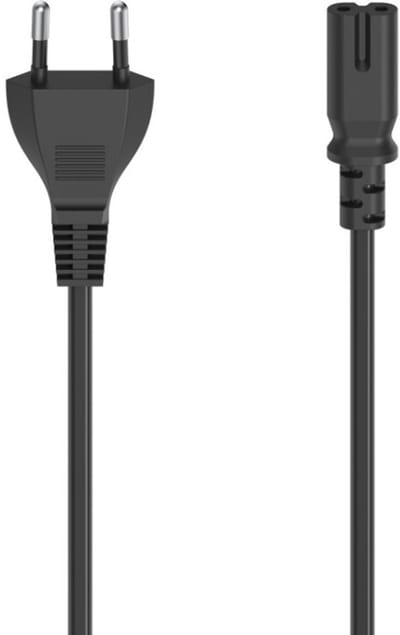 Hama Netsnoer Euro-stekker - 2-pol.-koppeling (dubbele Groef) 1,5 M