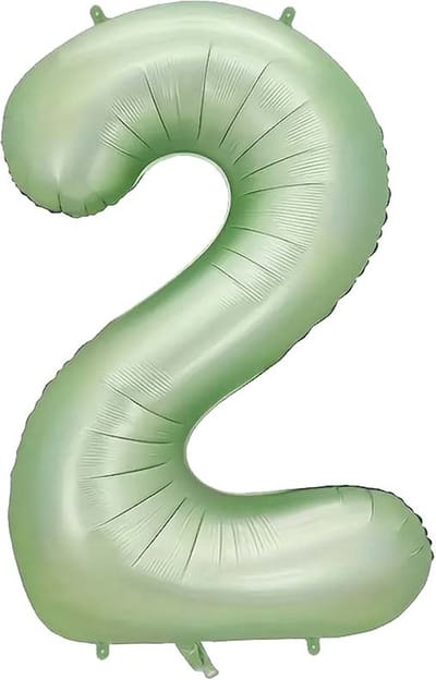Cijfer Ballonnen Ballon Cijfer 2 Verjaardag Versiering Feest Helium Ballonnen Cijferballon Folieballon Groen Xl Formaat