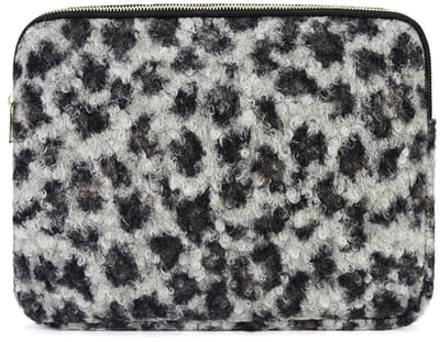 Leopard dream grijs laptophoes - 13 inches