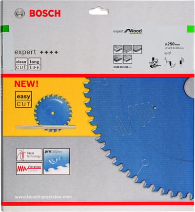 Bosch RUNDSAVKL 250X2.4X30MM 60T EXP Hout