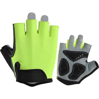 Kinderen Halve vinger Fietshandschoenen Antislip Slijtvast Outdoor Loopfiets Fiets Wiel Skaten, Klimmen Rekstok Sporthandschoenen XL