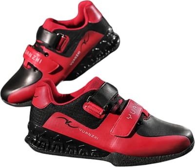 Bovista Powerlift Schoenen - Powerlifter - Weightlifting - Squat - Gewichthef - Gym Schoenen - Sneaker - Rood - Maat 40