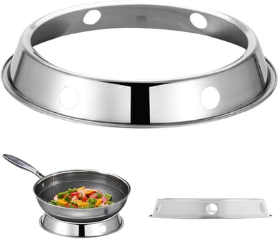 Wok Ring - Wokhouder - Stabiel Koken - Roestvrij Staal - 28 cm Diameter