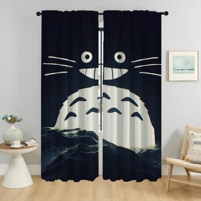 TOTOROS Keukengordijnen voor Camera Huis Interieurgordijnen 2 Stuks Tule voor Slaapkamer Halloween Decoratie Shades Raamgordijn W50xH70cmx2pcs-CL gray