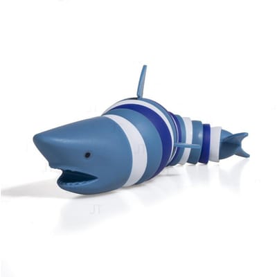 1 stuks 22cm Speelgoed Haai Donkere en Lichte Kleuren Simulatie Decompressie Kinderen Educatief Ontluchtingssimulatie Speelgoed blauw