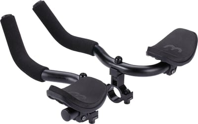 BBB Cycling Opzetstuur Racefiets - Aluminium Ligstuur - Verstelbaar Opzetstuur met Armsteun - Tijdritstuur - Triathlon Stuur - Compatibel met 22.2, 25.4 of 31.8mm Fietsstuur - AeroComfort BHB-59