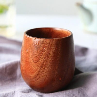 Tasse à thé en bois massif sculptée à la main, motif créatif, anti-brûlure, simple et parfumée, 100 ml 100ml black