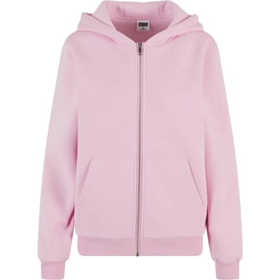 Urban Classics - Fluffy Vest met capuchon - XS - Roze