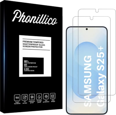 Screenprotector voor Samsung Galaxy S25 Plus - 2 stuks Beschermglas van glas Transparante glazen schermbeschermfolie