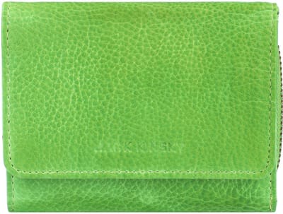 Jack Kinsky Nassau Portemonnee RFID Leer 11 cm - Dames - Horizontaal - apfel