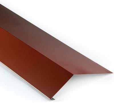 Dakgootophanging aluminium - Regengootlijst druiprand - Dakbescherming waterafvoer - Geprofileerde aluminiumplaat - 20 meter - Baksteen