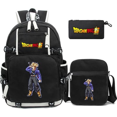 3 stuks/set Anime Dragon Ball Laptop Rugzak Unisex Rugzak met Lunch Handtas voor Meisje Jongen Tiener Schooltas Mannen Vrouwen Vrijetijdstas Rugzak Mochila