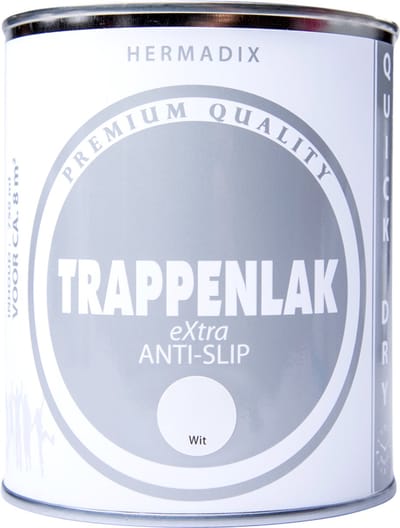 Hermadix trappenlak extra anti-slip wit - 750 ml.