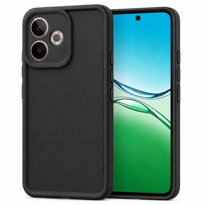 Geschikt voor Oppo A5 Pro 4G / 5G Hoesje - Siliconen Matte Back Cover - Zwart