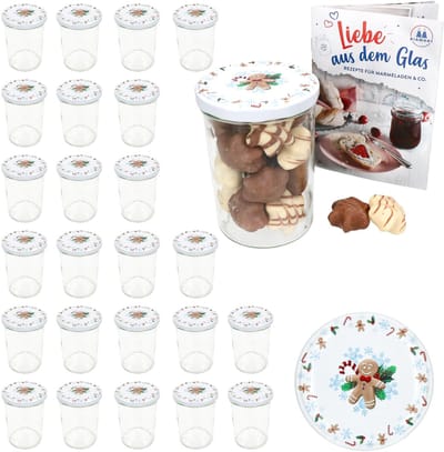 Set van 25 bekers 435 ml To 82 Candyman deksel incl. receptenboekje