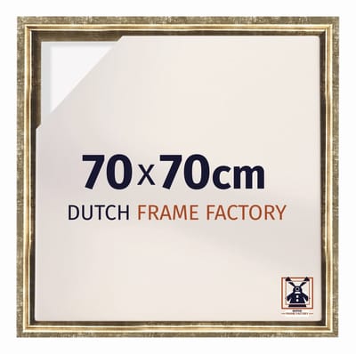 Baklijst 70x70 cm - Goud Antiek - Geschikt voor Canvasdoek - MDF Baklijst Lausanne
