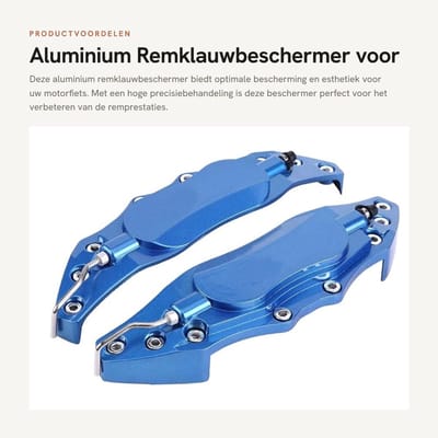 Dailygoods- Remklauwbeschermer Hoge Precisie - Eenvoudige Installatie - Verbeterde Bescherming - Goede Pasvorm - Geschikt voor 16/17 inch Wielnaaf - Remklauw