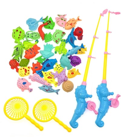 Dailygoody - Magnetisch Visspeelgoed - Educatief Bad Speelgoed - 38-delige Set - Vismagneet Spel - Geschikt voor Kinderen - Badderplezier