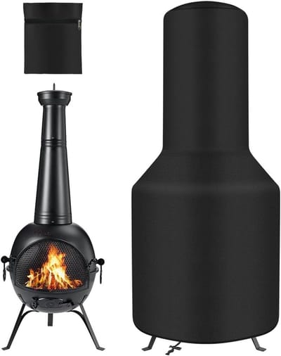 Buitenverwarming Beschermhoes van 210D Oxford Stof, Waterdicht en Winddicht, UV-Bescherming voor Tuin en Terrasverwarming (122 X 61 X 29 CM)