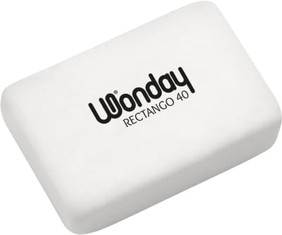Wonday kunststof gum rechthoekig 40, wit