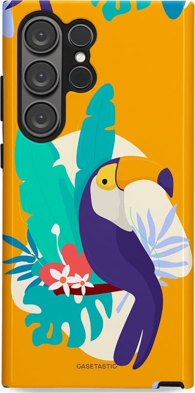Casetastic Hoesje Geschikt voor Samsung S23 Ultra - Stijlvolle Beschermende Duo-layer Case - Toeceaan