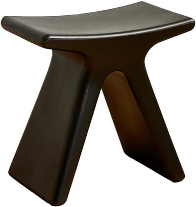 Badkamer Kruk - Douchestoel Schoenbank - Comfortabel Zitten - Antislip Stabiliteit - 435 x 24 x 415 cm - Zwart