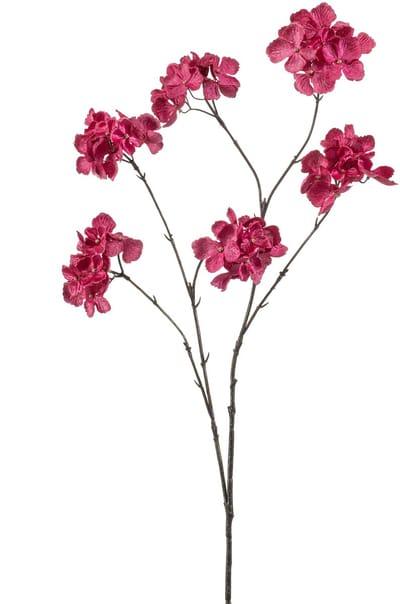 Emerald - Kunstbloem Hortensia 85cm fuchsia - Kunstplant voor binnen