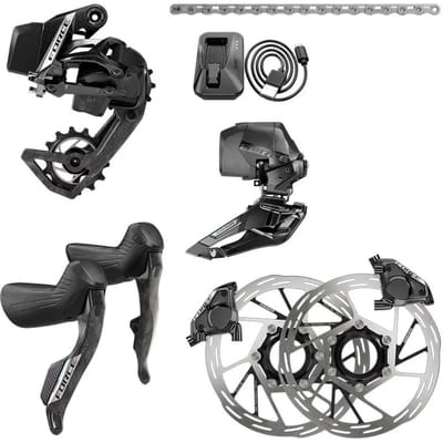 Sram Force E-tap Axs E1 2x Hidro Flat Mount Cl Groepset Zilver 36t